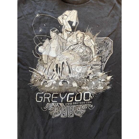 Delta Pro Weight Grey Goo T Shirt, 100% Pre-Shrunk Cotton, Size XL - Picture 2 of 10